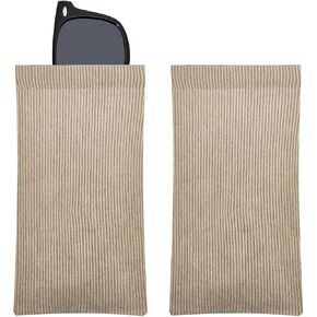 حافظة نظارات سروال قصير للنساء والرجال قطعتين، حافظة نظارات شمسية ناعمة محمولة، حامل حقيبة النظارات العلوية in Kuwait