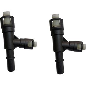 2 Pcs Black Heater Hose T Connector 15055342 15055343 for Cadillac Escalade ESV EXT Chevrolet Avalanche Silverado Suburban Tahoe GMC Sierra Yukon (Black)