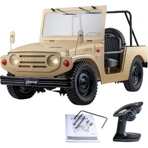 Fms 1/6 Jimny LJ10 RC Crawler 4WD 15KM/H نموذج سيارة مرخص رسميًا من فئة هواية السيارة مع أضواء LED، جهاز إرسال 4-Ch 2.4 جيجا هرتز متضمن للأولاد والكبار...