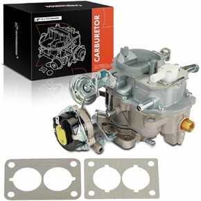 A-Premium 2 Barrel Carburetor Compatible with Jeep 6 CYL 4.2L 258 Cu Engine 1983-1988 Jeep Wrangler Wagoneer CJ5 CJ7 J10 Electric Automatic Choke Replace# 1806449