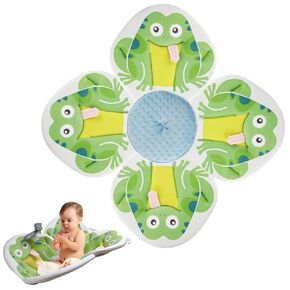 PandaEar Baby Bath Pad for Infant Newborn | Bath Seat Soft Panda Cushion Mat for Sink Bathtub Essentials Shower Gift (Black)