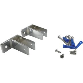 Harris Hardware TP15239 Stamped Steel Pilaster Pack for 1-1/4 in. Post, 2 One-Ear Brackets and One Way Fasteners