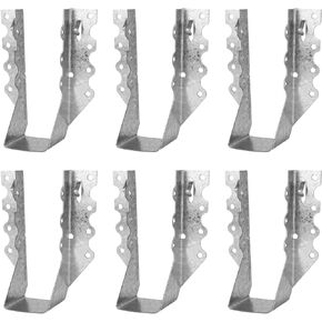 Joist Hangers 2x6 for Wood 20 Gauge Galvanized Face Mount Joist Hanger Bracket for Deck Floor Rafter Framing Ceiling - 6 Pcs