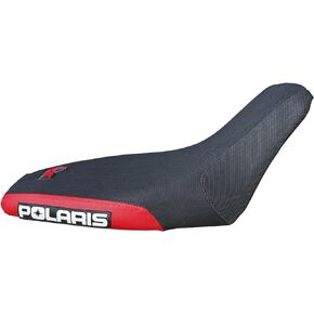 QK RACING Seat Cover - Compatible Fit for 2003-2007 Polaris Predator 90 (RED Sides/Black TOP)