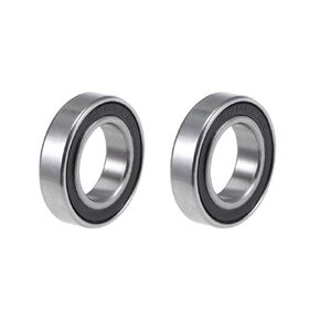 uxcell 6801-2RS Deep Groove Ball Bearings 12mm x 21mm x 5mm Double Sealed Chrome Steel P6(ABEC3) 2pcs