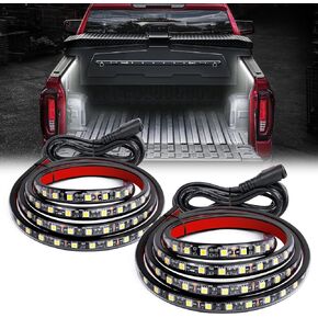 GOOACC RGB Truck Bed Light Strip 3PCS 60" 270 LEDs Neon Accent Lights with RF Remote On/Off Switch Splitter Extension Cable for 12-Volt Truck Cargo Pickup SUV RV Boat Lights, 2 Years Warranty