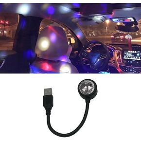Car Roof Lights, USB Star Projector Night Light, 360° Adjustable Portable LED Lights, 4 Colors & 9 Functional Modes Car Interior Lights Universal for Car Decoration, Bedroom, Party