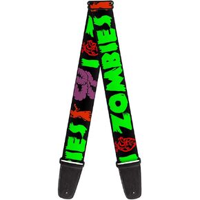 Buckle-Down GS-W30918 Guitar Strap - I Heart Zombies, 2" Wide & 29-54" Length