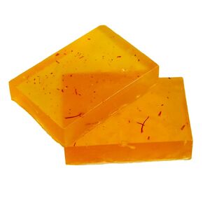 Handmade Pure Glycerin Saffron (Kesar) Soap that deep cleans your skin, giving a natural shine to your skin. Removes tanning 100% Organic, 8oz (pack of 2)