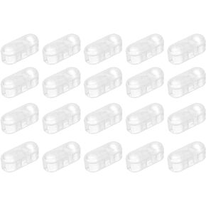 uxcell Blind Chain Connector 30Pcs Plastic Bead Ball Chain Cord Connectors for Roman Roller Shades Bead Blinds Curtain Beaded Chain Fit 4.5mm Bead Transparent