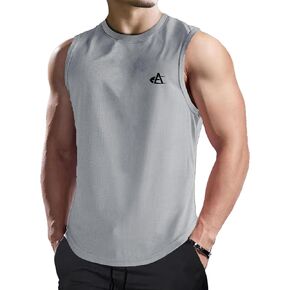 maytopia Men’s Workout Tank Top Sleeveless Dry Fit Gym Muscle Casual Beach Tees