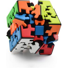 Gear Cube 3×3 Gear Magic Cube Stickerless 3D Puzzle Gear Cube Twisty 3D Puzzle Brain Teasers Puzzles Toys