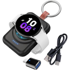 Watch Charger for Samsung,1800mAh Portable Charger for Galaxy Watch 6/6 Classic/5/5 Pro/4/4 Classic/3/Active 2, for Samsung Gear S3/Sport Watch Charger with Keychain in Saudi Arabia