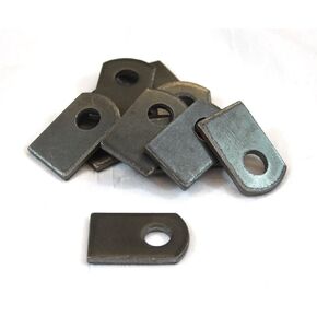 Bobco Metals Weld On Steel Flat Tab Brackets 1" x 1 1/2" x 1/8" Lot of 12 Brackets