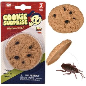Nikki's Knick Knacks Prank Cookie Cockroach Surprise - April Fools Day Prank Kit Gag Joke - Realistic Insect Prank