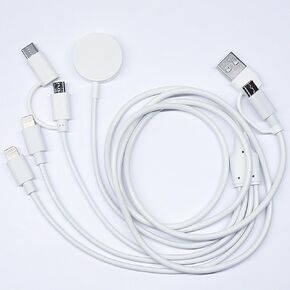 Multi Watch Charger for Magnetic Charging Apple iWatch Series 8 7 6 5 4 3 2 SE, Fast Charging iPhone 15 14 13 12 11 Pro Max XR XS X AirPods iPad, Type-C & Micro-USB Devices. Travel Charger