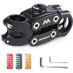 MEGHNA Bike Stem Handlebar Stem Suspension Stem 31.8mm Shock-Absorbing Handlebar Bike Stem 90mm for Mountain Bike BMX Road Bike Hybrid Bike E-Bike
