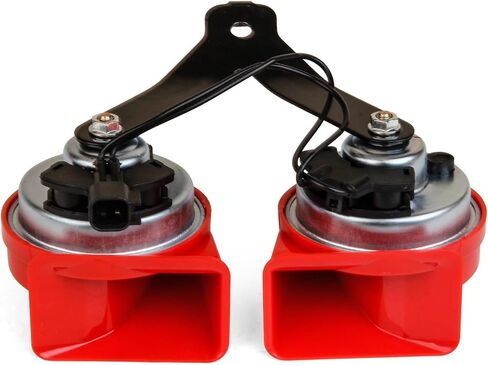 RED Horn Assembly With Bracket Compatible with F-150 2015-2022 Expedition 2.5L 3.5L 2018-2022 Replace FL3Z13832C FL3Z-13832-A FL3Z13832A in Saudi Arabia