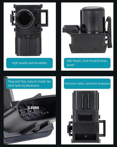 LLPTA جديد 4 قطع PDC ممتص الصدمات للمساعدة في ركن السيارة، أجهزة استشعار احتياطية للرادار العكسي، مجموعة استبدال متوافقة مع 11-17 سيينا 10-13 GX460 10-12 RX350 RX450h in Kuwait