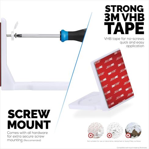 Drill Free Wall Mount for Wyze Pan V3 Camera, Easy to Install, No Mess, Strong VHB Holder with Screw in Option in Saudi Arabia