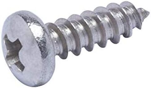 رقم 4 × 3/8 بوصة برغي خشب فيليبس برأس من الفولاذ المقاوم للصدأ، (100 قطعة)، 18-8 (304) براغي معدنية من الصفائح الفولاذ المقاوم للصدأ، نوع A، لمسة نهائية سادة بواسطة قطارة بولت in Kuwait