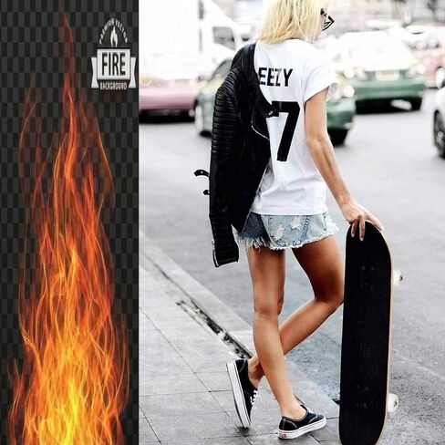 الكلاسيكية مقعرة لوح التزلج ناقلات النار لهب الإطار الحدود Longboard سطح السفينة القيقب الرياضة المتطرفة وفي الهواء الطلق خدعة ركلة مزدوجة للمبتدئين والمحترفين in Kuwait