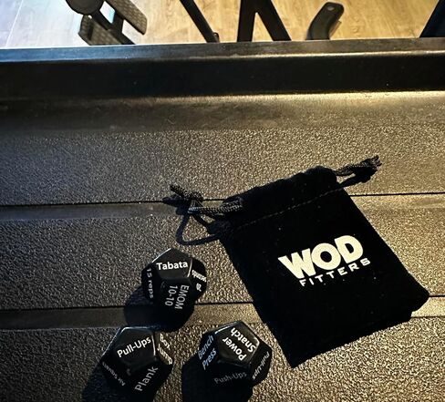 WODFitters Workout Dice Set of 3 Durable Fitness Dice Provides Unlimited Combination of Constantly Varied Exercises for Fun Home or Gym Workouts. Great Stocking Stuffer Gift for Men Women in Saudi Arabia
