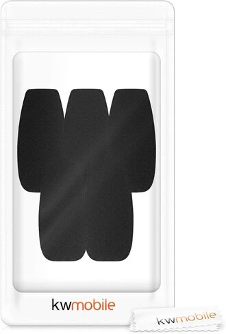 kwmobile Microphone Foam Covers (Set of 5) - 1.8x0.9x0.5 inches (4.8x2.4x1.2 cm) Windscreen Protective Pop Filter Pack for Microphones - Black in Saudi Arabia