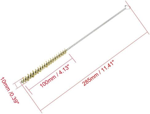 uxcell Copper Wire Tube Cleaning Brush 10mm Diameter 28.5cm Length 5pcs in Saudi Arabia