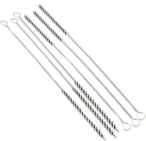 YXQ Tube Wire Brush Stainless Steel Bottle 6mmx10.2inch Long-Handle Stiff Bristle Cleaning 6Pcs in Saudi Arabia