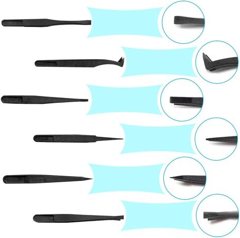 مقبض بلاستيكي فرش مضادة للكهرباء الساكنة، فرش تنظيف نايلون محمولة من سونكو وملاقط لوحة مفاتيح وفرشاة خشبية لمسح القماش مجموعة فرش تنظيف لوحة مفاتيح الكمبيوتر (مجموعة من 16) in Kuwait