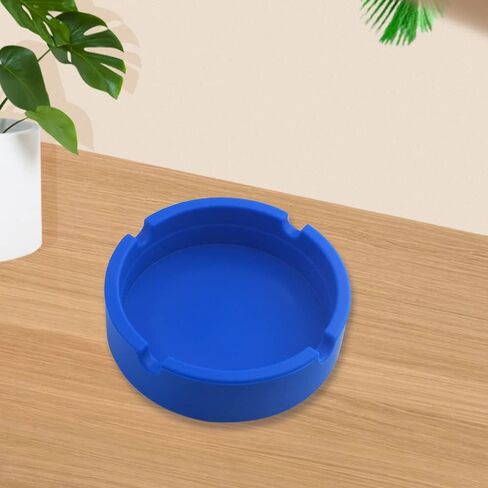 XINMEIWEN 7 عبوات من منفضة سجائر السيليكون بتصميم دائري من مطاط السيليكون الفاخر المقاوم للحرارة العالية للاستخدام الداخلي والخارجي (7 ألوان مختلفة) in Kuwait