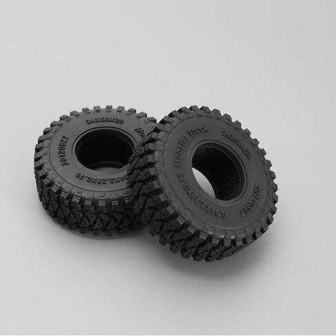 4 قطع من إطارات الزاحف المحاكاة من ECSiNG متوافقة مع مركبات الزاحف TRX4M SCX24 AX24 لمركبات RC 58 × 24 مم من البلاستيك المطاطي in Kuwait