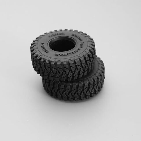 4 قطع من إطارات الزاحف المحاكاة من ECSiNG متوافقة مع مركبات الزاحف TRX4M SCX24 AX24 لمركبات RC 58 × 24 مم من البلاستيك المطاطي in Kuwait