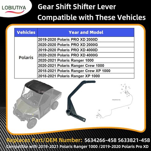 5634266-458 ذراع ناقل الحركة المتوافق مع 2018-2021 Polaris Ranger 1000 2019-2020 Polaris Pro XD، ألومنيوم مصبوب أسود غير لامع #OEM 5633821-458 5633821458 5634266458 in Kuwait