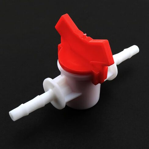 Barbed Ball Valve E-outstanding 2PCS 1/4-Inch ID in-Line Ball Valves Shut-Off Switch Hose Barb Connectors for Drip Irrigation and Aquariums White Drip Irrigation Barbed Ball Valve in Saudi Arabia