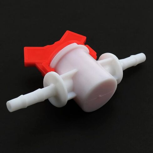 Barbed Ball Valve E-outstanding 2PCS 1/4-Inch ID in-Line Ball Valves Shut-Off Switch Hose Barb Connectors for Drip Irrigation and Aquariums White Drip Irrigation Barbed Ball Valve in Saudi Arabia