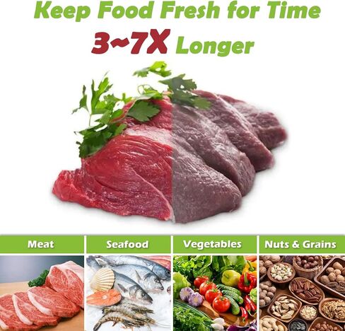 Vacuum Sealer Bags for Food, 6" x 10" Freezer Storage Bags BPA Free Great for Vac Storage or Sous Vide, Heavy-Duty Pre-Cut Bag Work with Any Types Vacuum Sealer -100 Bags in Saudi Arabia