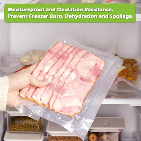 Vacuum Sealer Bags for Food, 6" x 10" Freezer Storage Bags BPA Free Great for Vac Storage or Sous Vide, Heavy-Duty Pre-Cut Bag Work with Any Types Vacuum Sealer -100 Bags in Saudi Arabia