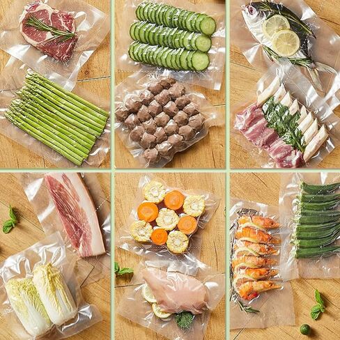 Vacuum Sealer Bags for Food, 6" x 10" Freezer Storage Bags BPA Free Great for Vac Storage or Sous Vide, Heavy-Duty Pre-Cut Bag Work with Any Types Vacuum Sealer -100 Bags in Saudi Arabia