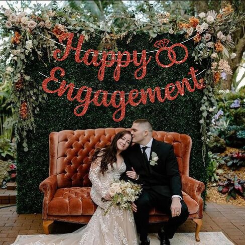 BEISHIDA Gold Just Married Banner - NO DIY, Glitter Wedding Party Banner,Just Married Signs, Bachelorette/Bridal Garland,Engagement Party Decor Supplies, Wedding Reception Party Decorations. in Kuwait