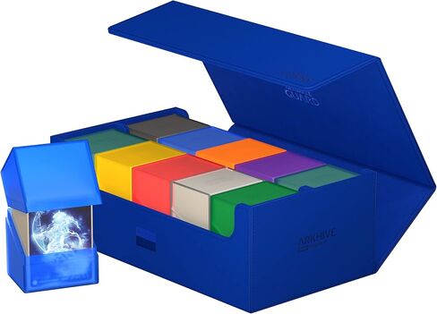 Ultimate Guard Arkhive 800+، حافظة سطح السفينة لـ 800 بطاقة TCG مزدوجة الأكمام، أرجواني، متوافق مع الصخور، إغلاق مغناطيسي وبطانة داخلية من الألياف الدقيقة... in Kuwait