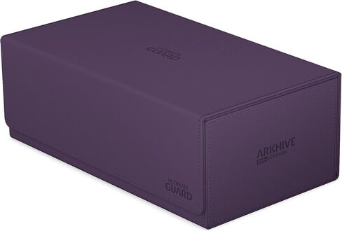 Ultimate Guard Arkhive 800+، حافظة سطح السفينة لـ 800 بطاقة TCG مزدوجة الأكمام، أرجواني، متوافق مع الصخور، إغلاق مغناطيسي وبطانة داخلية من الألياف الدقيقة... in Kuwait