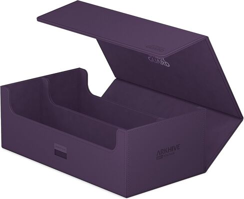 Ultimate Guard Arkhive 800+، حافظة سطح السفينة لـ 800 بطاقة TCG مزدوجة الأكمام، أرجواني، متوافق مع الصخور، إغلاق مغناطيسي وبطانة داخلية من الألياف الدقيقة... in Kuwait