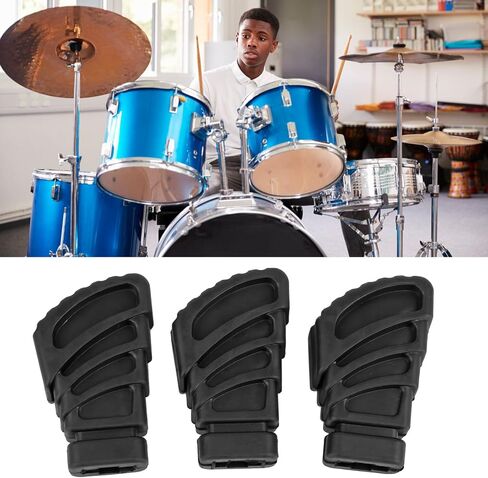 3Pcs Drum Rubber Feet Replacement Drum Rack Feet Cymbal Stand Bracket Rack Pads Legs Replacement Black (WC10) in Saudi Arabia