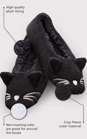 PajamaGram Cat Slippers For Women - Women's Slippers in Saudi Arabia