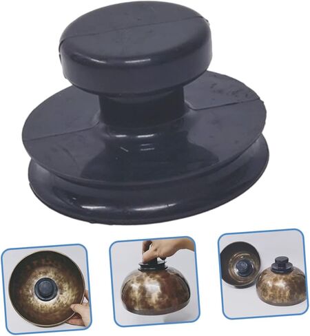 INOOMP 10 قطع من وعاء بوديساتفا لتزيين زن ووسادة الغناء ووسادة الصوت ومثبت وعاء الغناء ومقبض الرفع وكوب الشفط وإكسسوارات اليوجا وحامل وعاء شاكرا من المطاط الفريد من نوعه نيبال in Kuwait