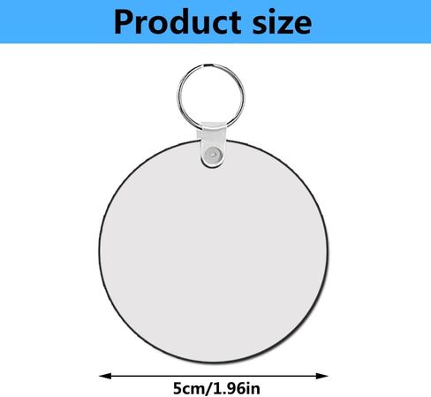 AiDiYGECO 240 pcs sublimation keychain blanks Round 80 pcs MDF Double Side Heat Transfer sublimation blanks products wholesale sublimation key chains (round) in Saudi Arabia