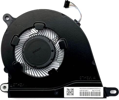 Delta ND75C07-19A18 استبدال مروحة تبريد وحدة المعالجة المركزية الجديدة لـ HP Pavilion 15-DY 15-DY1024 14-DQ 14S-FQ 14S-DQ 15S-FQ 15s-eq 340S G7 TPN-Q221 15T-DY100 15-DY1007CA 1008CA 1010NR L68134-001 in Saudi Arabia