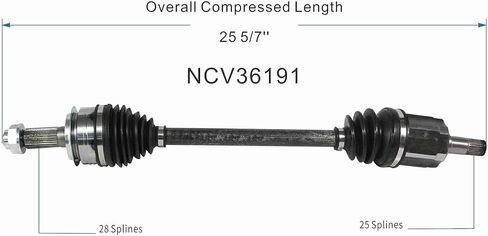 مجموعة عمود المحور GSP NCV36191 CV - الأمامي الأيسر (جانب السائق) in Saudi Arabia